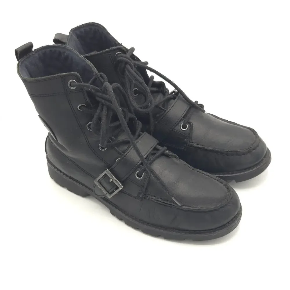 Polo Ralph Lauren Ranger Hi II Men's Size 7 Boots Black Buckle